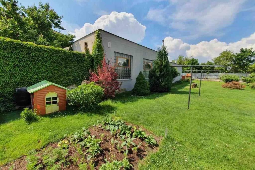 Family Apartment With Garden And Parking Spot Ceske Budejovice Buitenkant foto